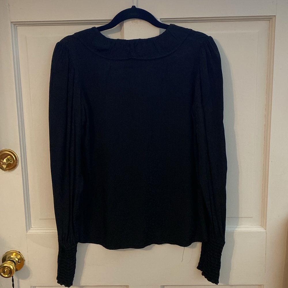 Black Button-Down, Blouse - image 6